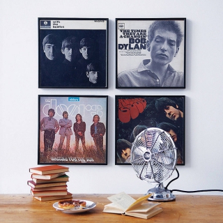 Record covers as wall art